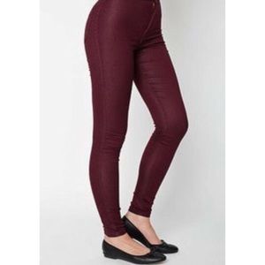 Burgundy Skinny Jeans